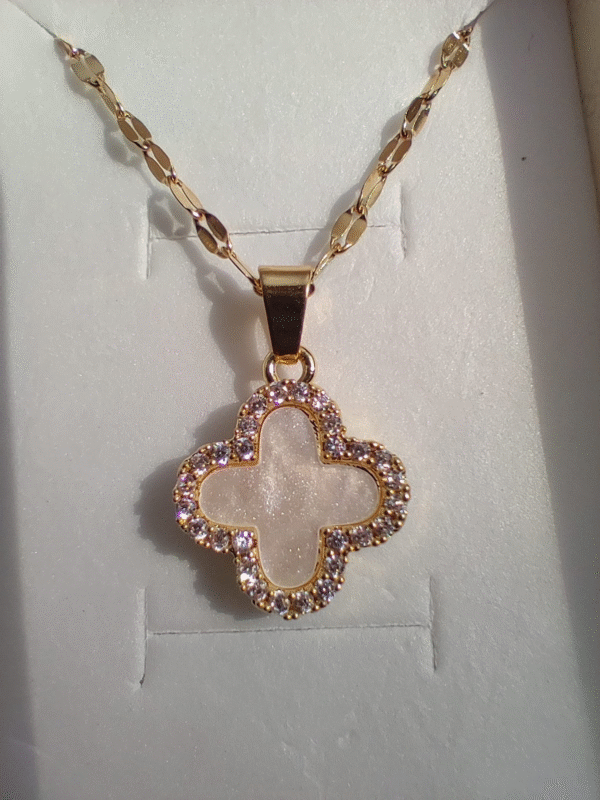 Combo Trébol Collar Vn Clf + Pulsera