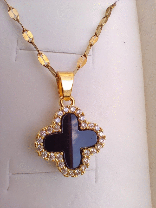 Combo Trébol Collar Vn Clf + Pulsera