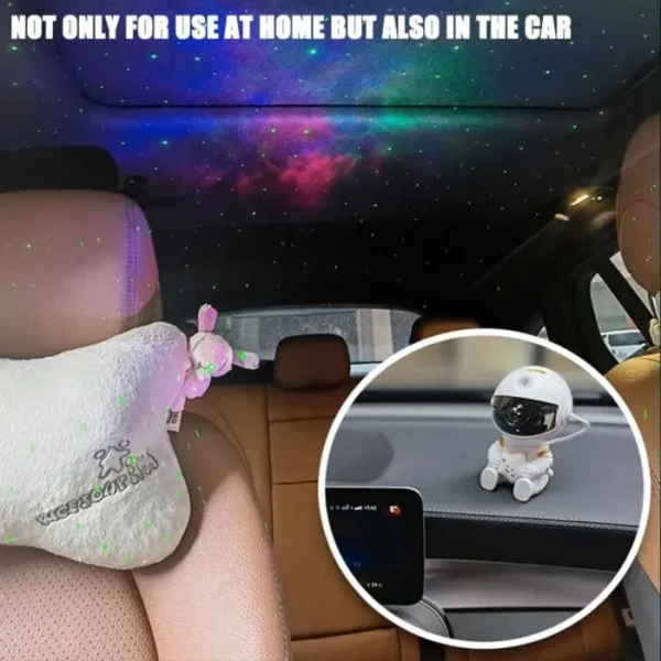 Astronauta Proyector de Galaxia y Nebulosa