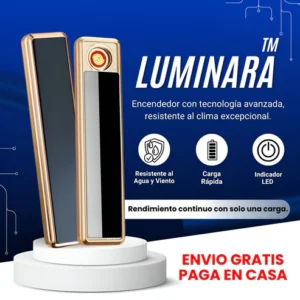 Encendedor Luminara Recargable Funciona sin Gas