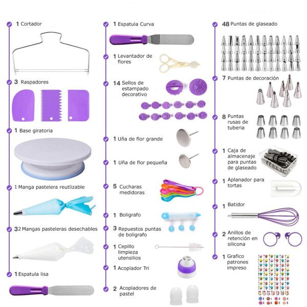 Kit Completo de Utensilios para Repostería
