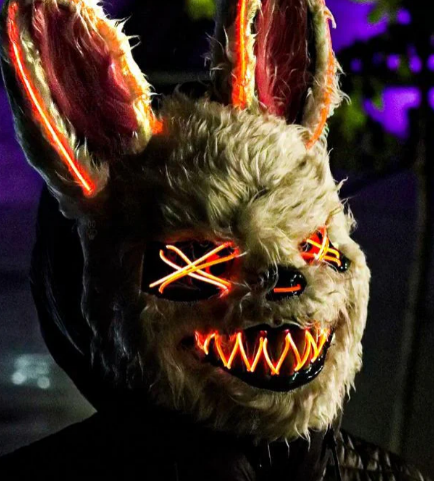 Máscara Halloween Conejo Luz LED