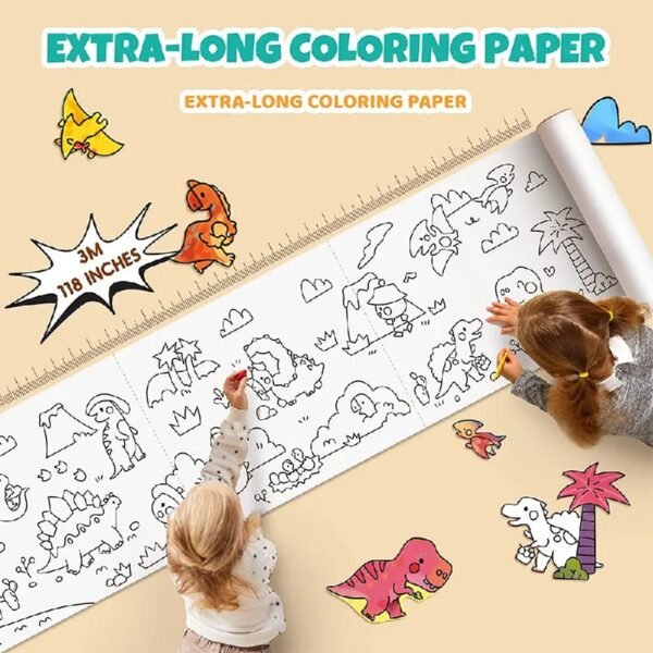 Juego de Marcadores 80 Piezas + Papel de Colorear para Niños