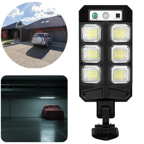 Lámpara Solar de Pared con Mando