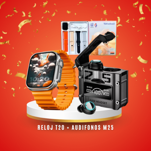 Combo Smart T20 Ultra 2 + Audífonos M25
