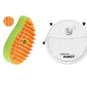 Combo Limpieza Total | Aspiradora Robótica + Cepillo a Vapor Mascotas