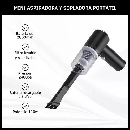 Mini Aspiradora Portátil con USB