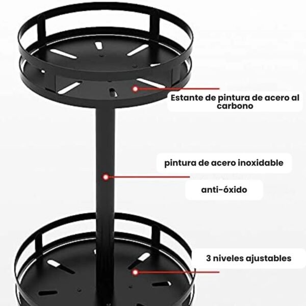 Organizador Giratorio de Especias y Condimentos 360°