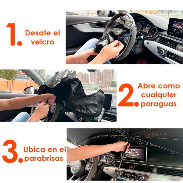 Parasol Plegable para Carro