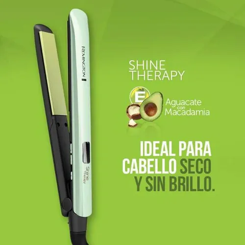 Combo Plancha Remignton Shine Therapy + Cepillo Secador Avocado