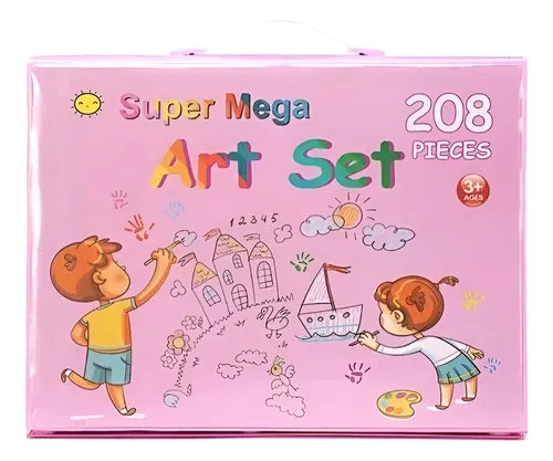 Set de Arte Infantil con Maletín 208 Piezas