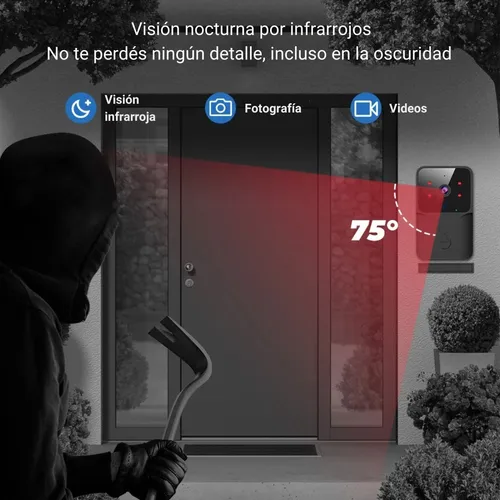 Timbre Inalámbrico WiFi con Cámara HD
