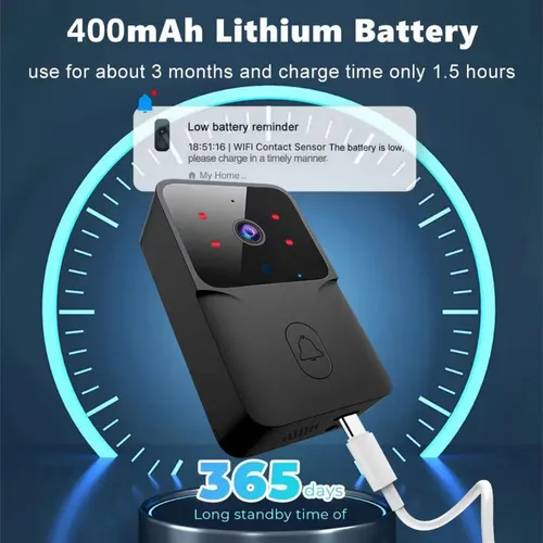 Timbre Inalámbrico WiFi con Cámara HD