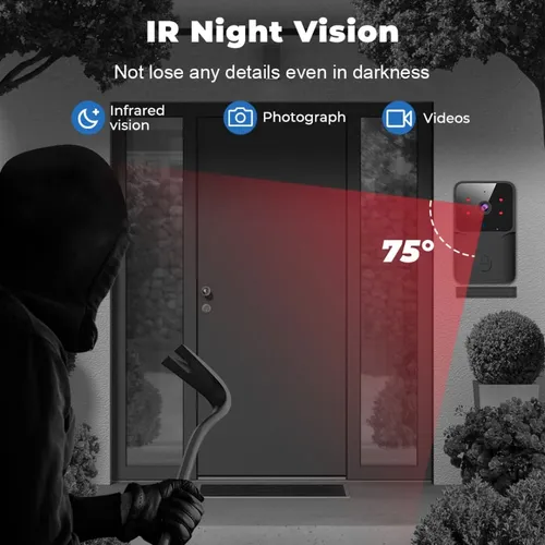 Timbre Inalámbrico WiFi con Cámara HD