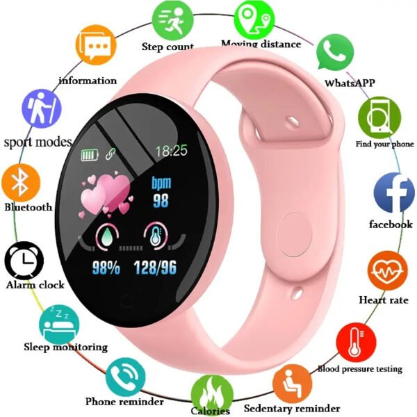 Smartwatch D18 Fitness Tracker Color Variado