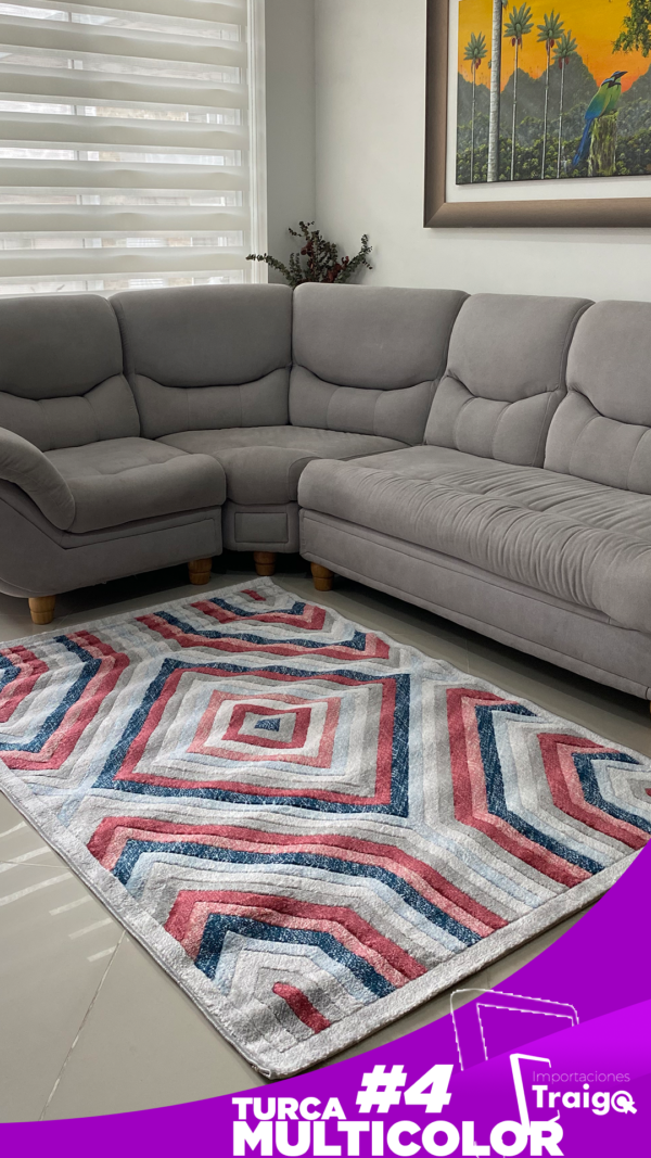 Alfombra Turca Colección Multicolor 1.20m x 1.70m