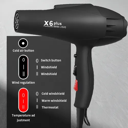 Secador Profesional X6 Anti Golpes