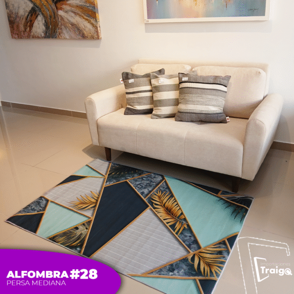 alfombra-mediana-hogar-decoración-tipo-persa-modelo-28 Alfombra Tipo Persa Mediana 1.5 m x 1 m