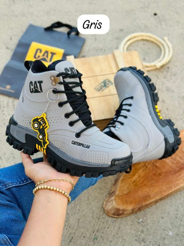 botas-caterpillar-gris Botas CAT Suela Alta