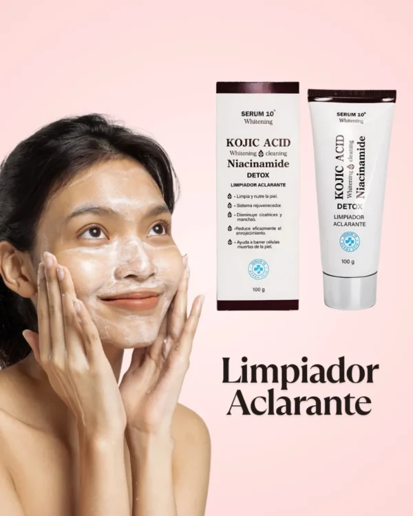 Limpiador Aclarante Facial con Ácido Kójico y Niacinamida Serum10