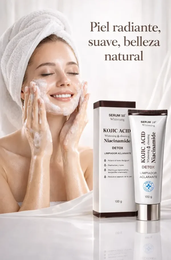 Limpiador Aclarante Facial con Ácido Kójico y Niacinamida Serum10