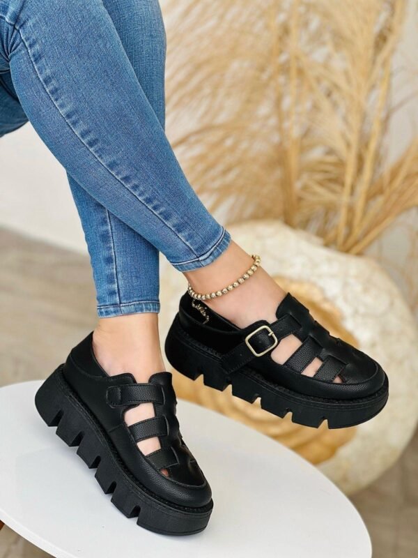 sandalias-plataforma-velez-negro- Sandalias Vlz en Plataforma