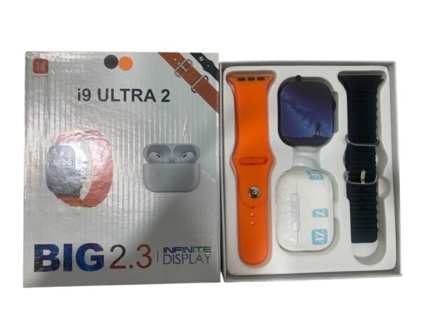 Combo Smartwatch I9 Ultra 2 + Audífonos y Set de Accesorios