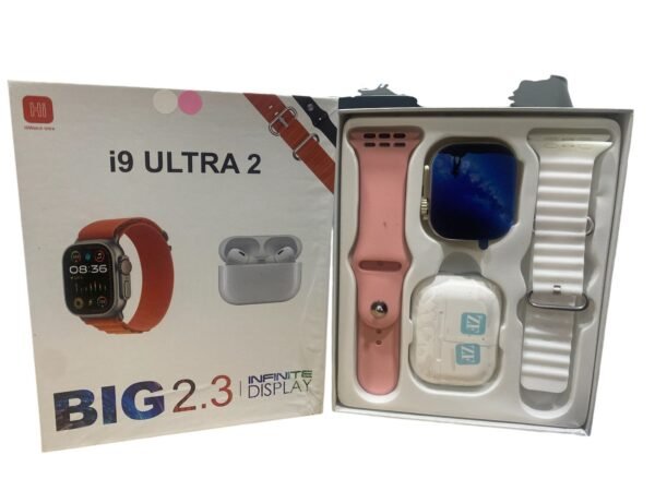 Combo Smartwatch I9 Ultra 2 + Audífonos y Set de Accesorios