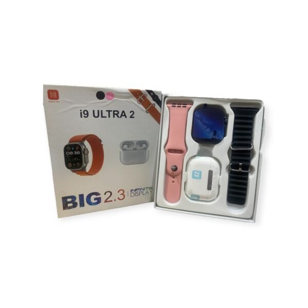 Combo Smartwatch I9 Ultra 2 + Audífonos y Set de Accesorios