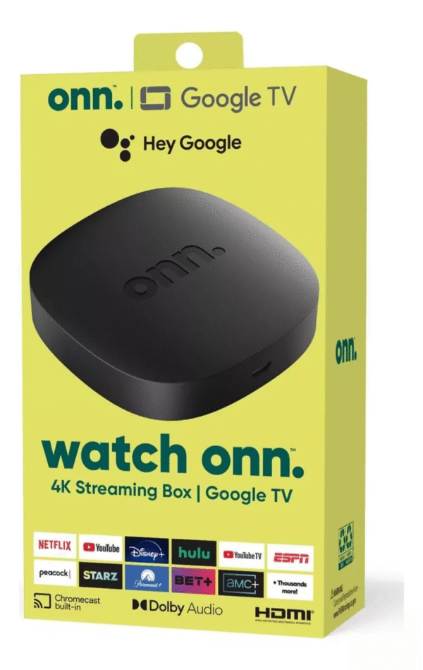 Dispositivo de Streaming Watch Onn 4K con Google TV 