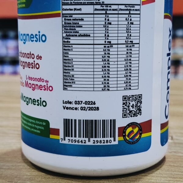 Magnesio Complex 7 en 1 Multivitamínico x2