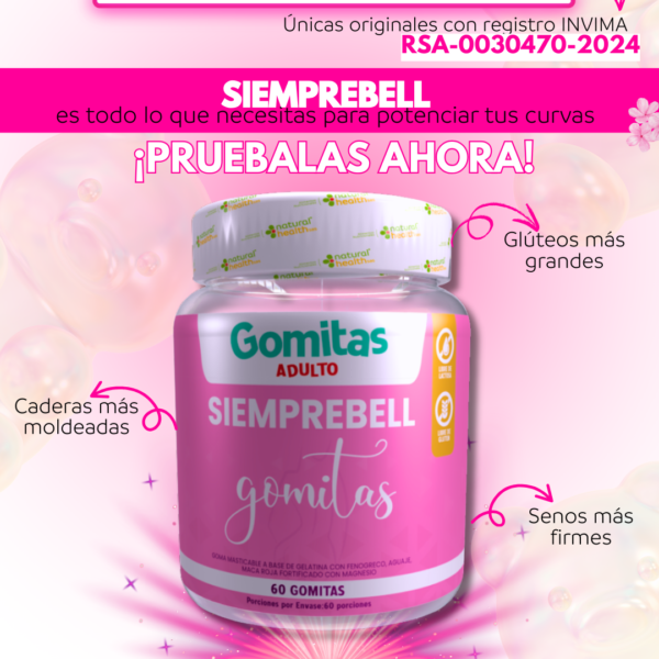 Gomitas Siemprebell Equilibrio y Belleza (60 unidades)