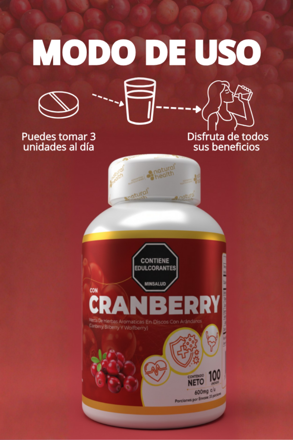 Gomitas Cranberry Salud Urinaria (100 unidades)