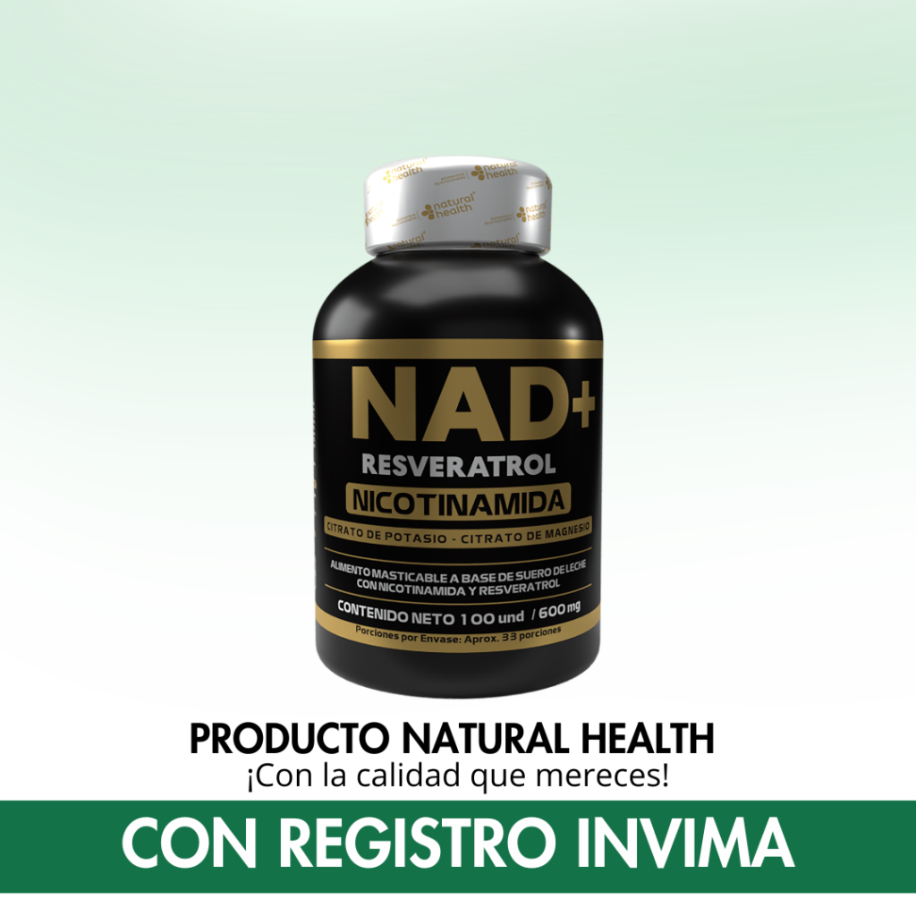 NAD + Resveratrol Nicotinamida Antiedad
