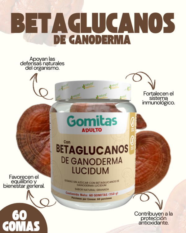 Betaglucanos de Ganoderma Lucidum en Gomitas