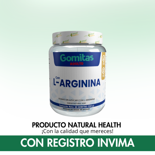 L-Arginina en Gomitas Sin Azúcar