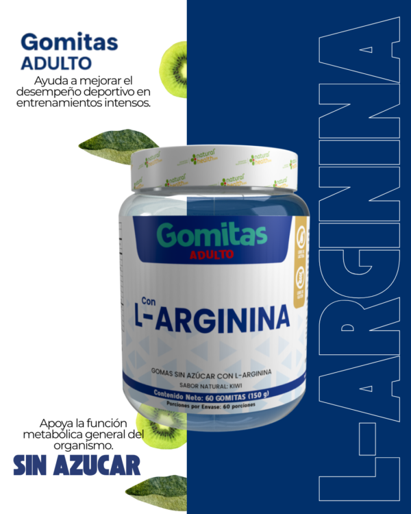 L-Arginina en Gomitas Sin Azúcar
