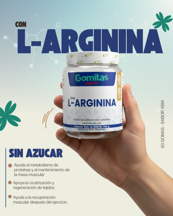 L-Arginina en Gomitas Sin Azúcar
