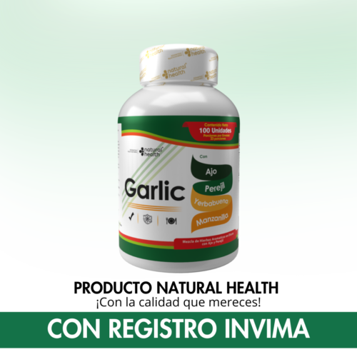Garlic – Suplemento de Ajo con Perejil, Yerbabuena y Manzanilla